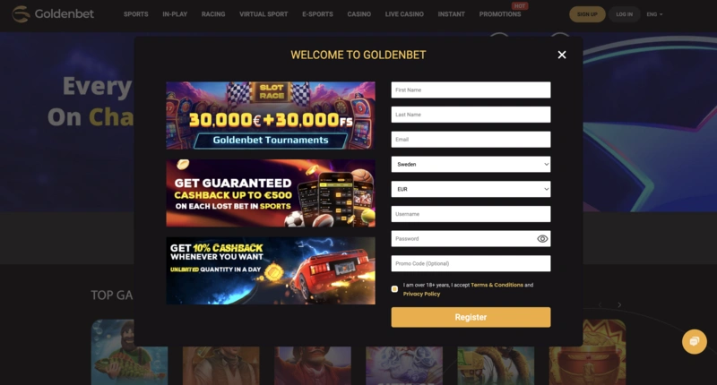 Goldenbet Login